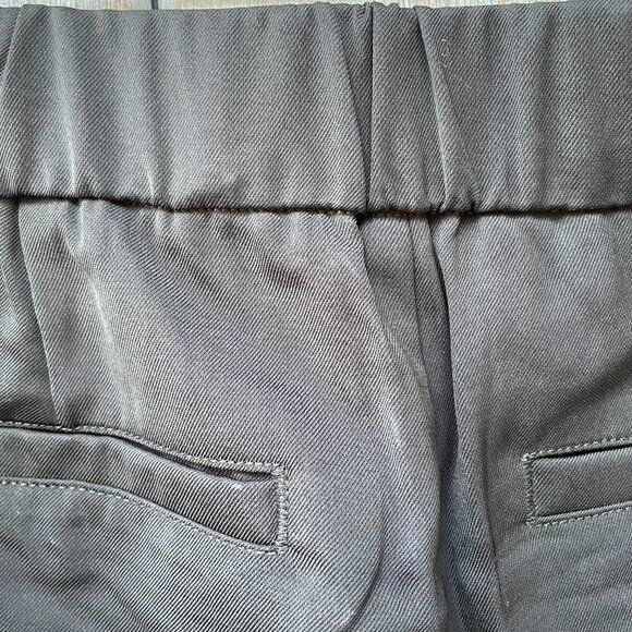 Dictionary Silky Black Pull-On Trousers Women S4-6 Tapered Leg Elastic Waist NWT - Picture 11 of 15